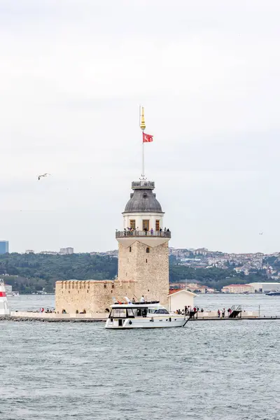 Turkey Istanbul June 2022 Istanbul Maiden Tower Beautiful Sea View — Stock Photo, Image