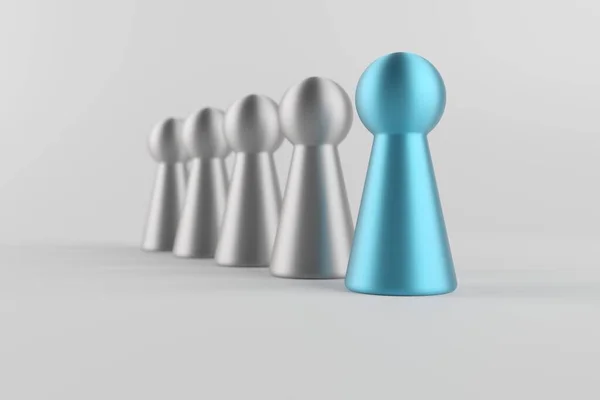 Crowd Business Organization Leadership Teamwork Concept Rendering — Stock Photo, Image
