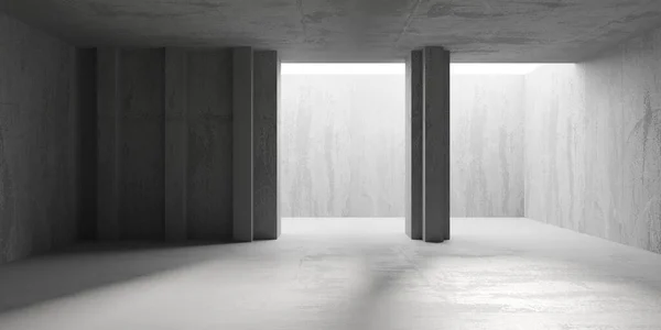 Sala Hormigón Diseño Interior Abstracto Fondo Arquitectónico Renderizado —  Fotos de Stock