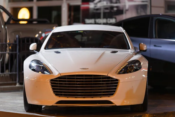 Istanbul Turecko Srpna 2023 Aston Martin Značka Luxusního Auta Parkování — Stock fotografie
