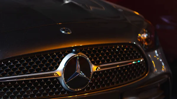 Istanbul Turecko Srpna 2023 Mercedes Benz Luxury Chrom Grille Benz — Stock fotografie