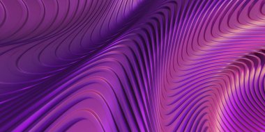 Çok renkli dalgalı çizgiler arka plan. Yaratıcı poster. 3d oluşturma