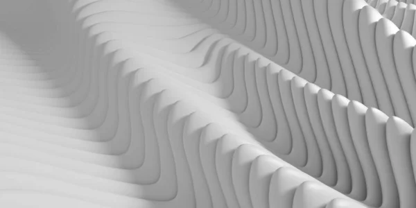 Abstrakte Welle Formt Weiße Wellen Hintergrund Darstellung — Stockfoto
