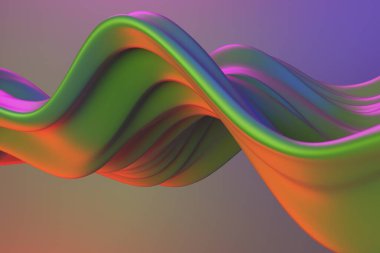 Dalgalı çizgili arka plan tasarımı. 3d oluşturma