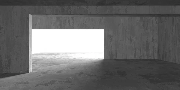 要約アーキテクチャ内部の背景 近代的なコンクリートの部屋 3Dレンダリング — ストック写真