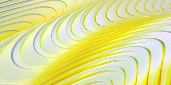 カーブ 動的流動液体の壁紙 多色3Dストライプ 3Dレンダリング — ストック写真