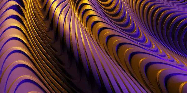 未来曲線 抽象的な背景 カーブ 動的流動液体の壁紙 3Dレンダリング — ストック写真