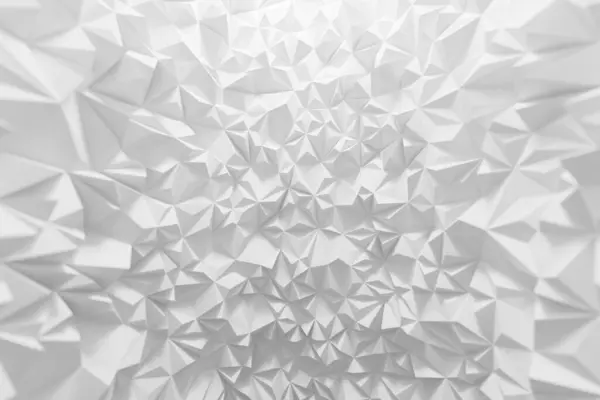 White Abstract Polygon Pattern Background Rendering — Stock Photo, Image