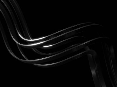 Koyu çelik çizgiler. Sanayi fütüristik geçmişi. Metalik pürüzsüz tasarım. 3d oluşturma