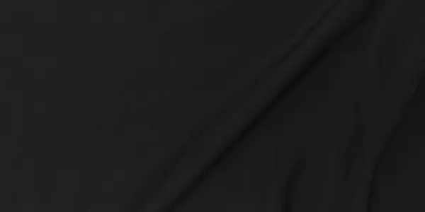 Textured Black Satin Silk Background Luxury Fabric Design Template Rendering — Stock Photo, Image