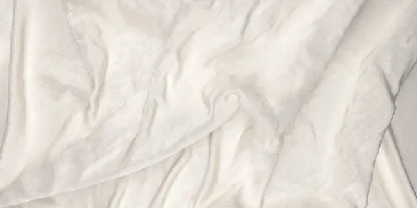 Textura Seda Blanca Tejido Cubierto Fondo Lujo Renderizado — Foto de Stock