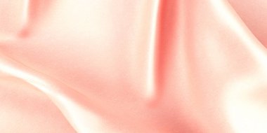 Pembe saten arka plan. Güzel, zarif, hafif, ipek, lüks kumaş kumaş. 3d oluşturma