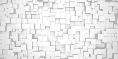 Geometrik soyut beyaz arkaplan. Döşeme tarzı. 3d oluşturma