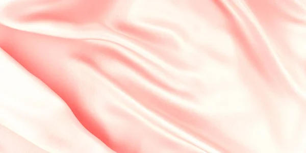 Pink Satin Background Beautiful Elegant Wavy Light Silk Luxury Cloth — Stock Photo, Image