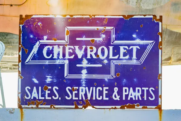 Bangkok Thailand March 2024 Chevrolet Sales Service Parts Shop Vintage — Stock Photo, Image