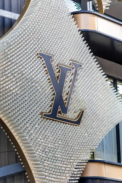 Bangkok Thajsko Března 2024 Louis Vuitton Vývěsní Štítek Obchodu Luxusní — Stock fotografie