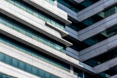Modern bina cephesi. İş endüstriyel geçmişi. Çağdaş ticari tarz