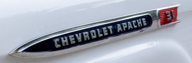 BANGKOK, THAILAND - 4 Mart 2024: efsanevi Chevrolet Apache 31. Amerikan tarzı araç