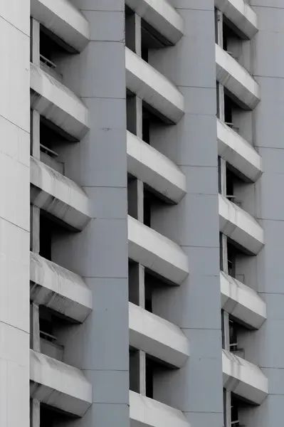 Abstract architecture background. Minimalist of urban building.  Exterior architectural details