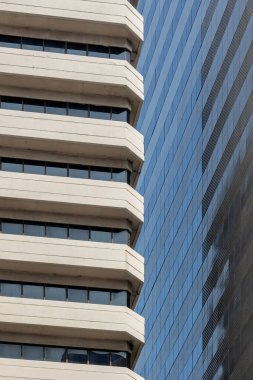 Modern bina cephesi. İş endüstriyel geçmişi. Çağdaş ticari tarz