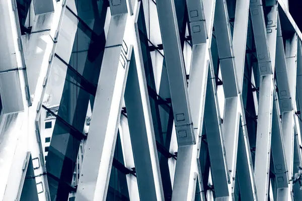 Modern Byggnad Exteriör Modern Arkitektur Fasad Utvändiga Konstruktionsdetaljer — Stockfoto