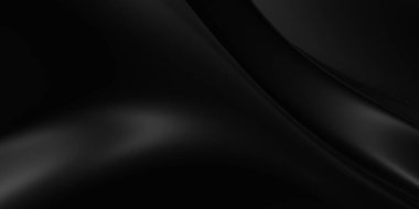 Koyu parlak çelik çizgiler. Metalik dalgalı arka plan. 3d oluşturma