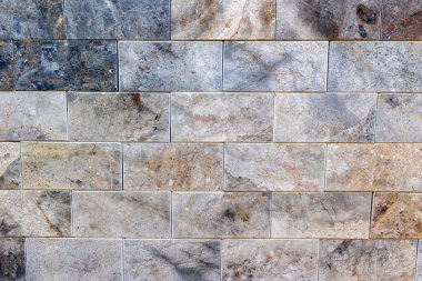 Seramik kiremit duvar dokusu. Dışarıdaki granit bina. Mermer taş arkaplan