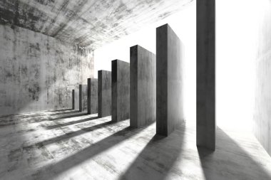 Modern beton ve iç alan inşaatı