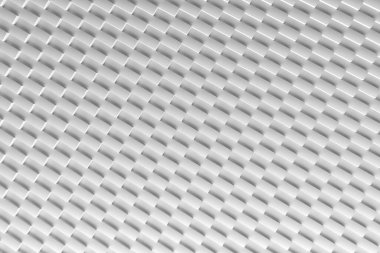 Beyaz küplü geometrik desen modern soyut doku yaratıyor. 3d hazırlayıcı..