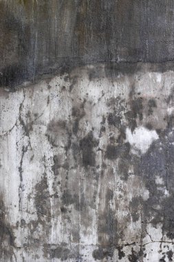 Soyut desenli yıpranmış desenli eski beton duvar..