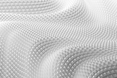 Üçgen şekilli soyut geometrik dalga desenleri. 3d hazırlayıcı.