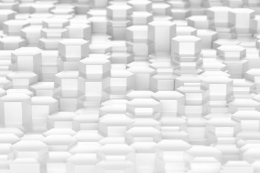 Modern tasarım ve arka plan fikirleri için soyut geometrik altıgen desen. 3d hazırlayıcı.