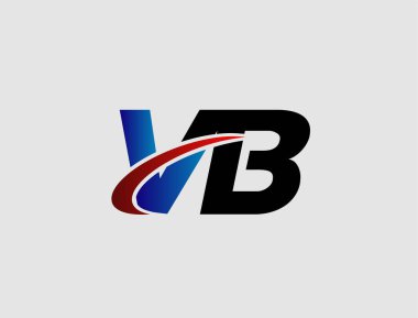 V ve B harfi logo vektörü