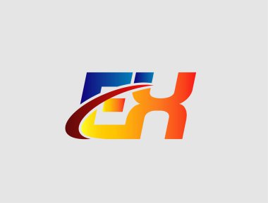 EX Logo vektör tasarımı