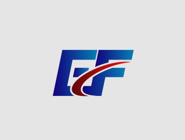 EF Logo vektör tasarımı