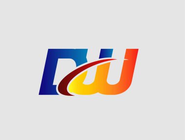 DW logo şablon vektörü