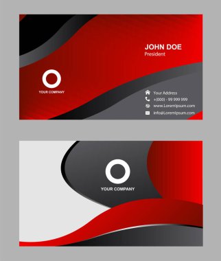 Vektör Kartvizit ayarla, tasarım öğeleri