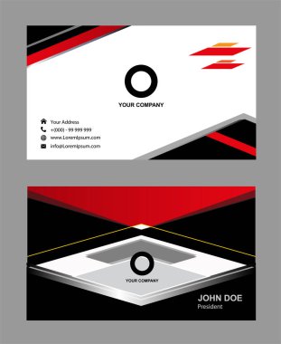 Vektör soyut yaratıcı kartvizitler