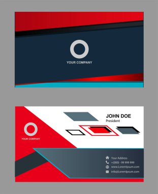 Vektör soyut yaratıcı kartvizitler