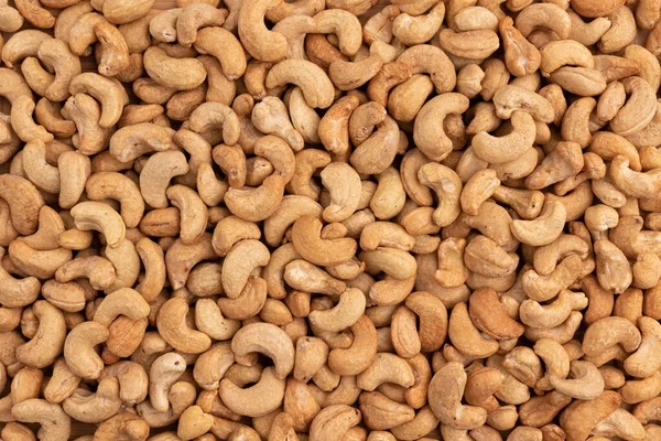Background Organic Cashew Nuts Roasted Salted Cashew Snack Healthy Eating — Stock Photo, Image