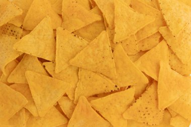 Mısır tortilla cipsi veya nachos, Meksika fast food, tuzlu aperatif