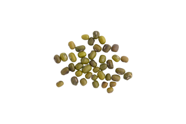 Bir yığın mung fasulyesi izole edilmiş.