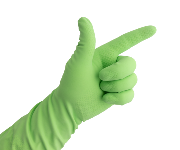 beyaz izole eldiven el