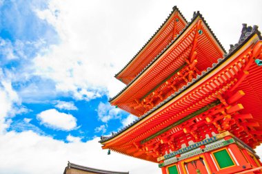 Japonya 'daki Kyoto tepelerindeki Pagoda Tapınağı