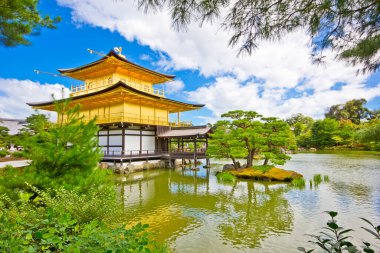 Kinkaku ji golf tapınağı durino obon hafta Japonya 'da