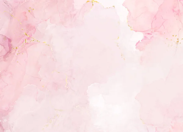 Χρώμα Ροζ Ακουαρέλα Ρευστή Ζωγραφική Διάνυσμα Κάρτα Σχεδιασμού Ντάστυ Τριαντάφυλλο — Διανυσματικό Αρχείο