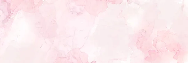 Blush Rosa Aquarela Fluido Pintura Vetor Cartão Design Rosa Empoeirada Gráficos De Vetores