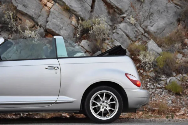 PT Cruiser Cabrio on the road