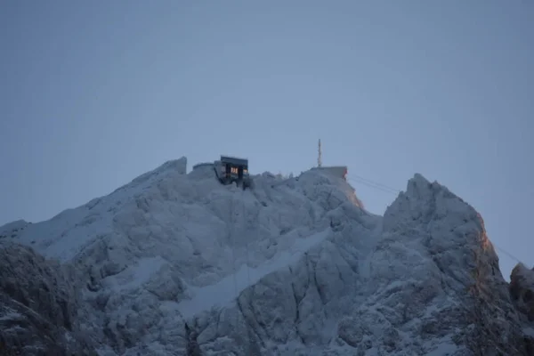 view of the mountain in germany bayern zugspitze zugspitzbahn