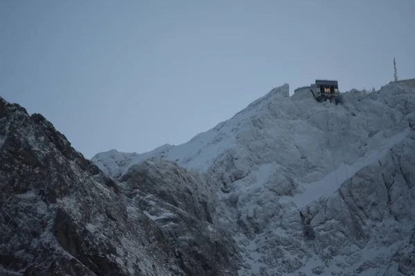 view of the mountain in germany bayern zugspitze zugspitzbahn